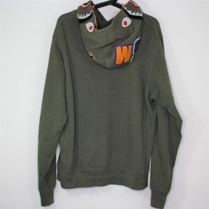 A Bathing Ape BAPE Mens Large Shark x Tiger Hoodie O649